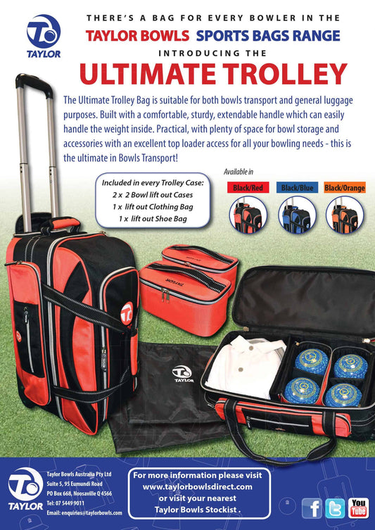 Ultimate Trolley Bag Black & Orange