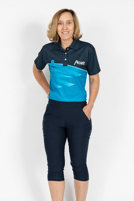 Aceit Ladies Bowls Stretch 3/4 Trouser - LS34200AU | Offical Bowls Australia Licenced