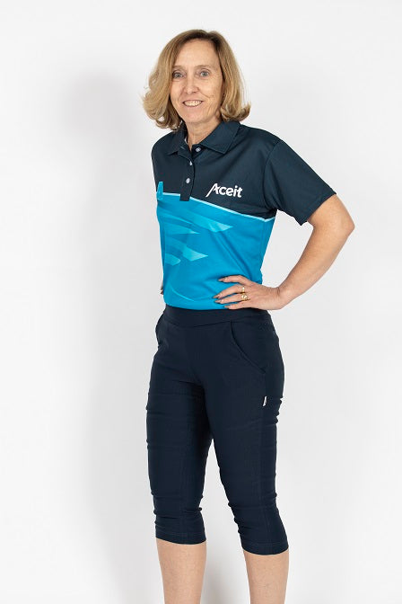 Aceit Ladies Bowls Stretch 3/4 Trouser - LS34200AU | Offical Bowls Australia Licenced