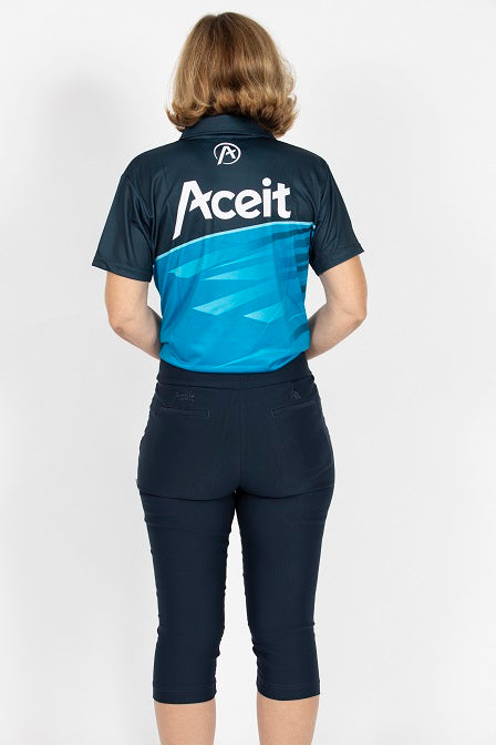 Aceit Ladies Bowls Stretch 3/4 Trouser - LS34200AU | Offical Bowls Australia Licenced