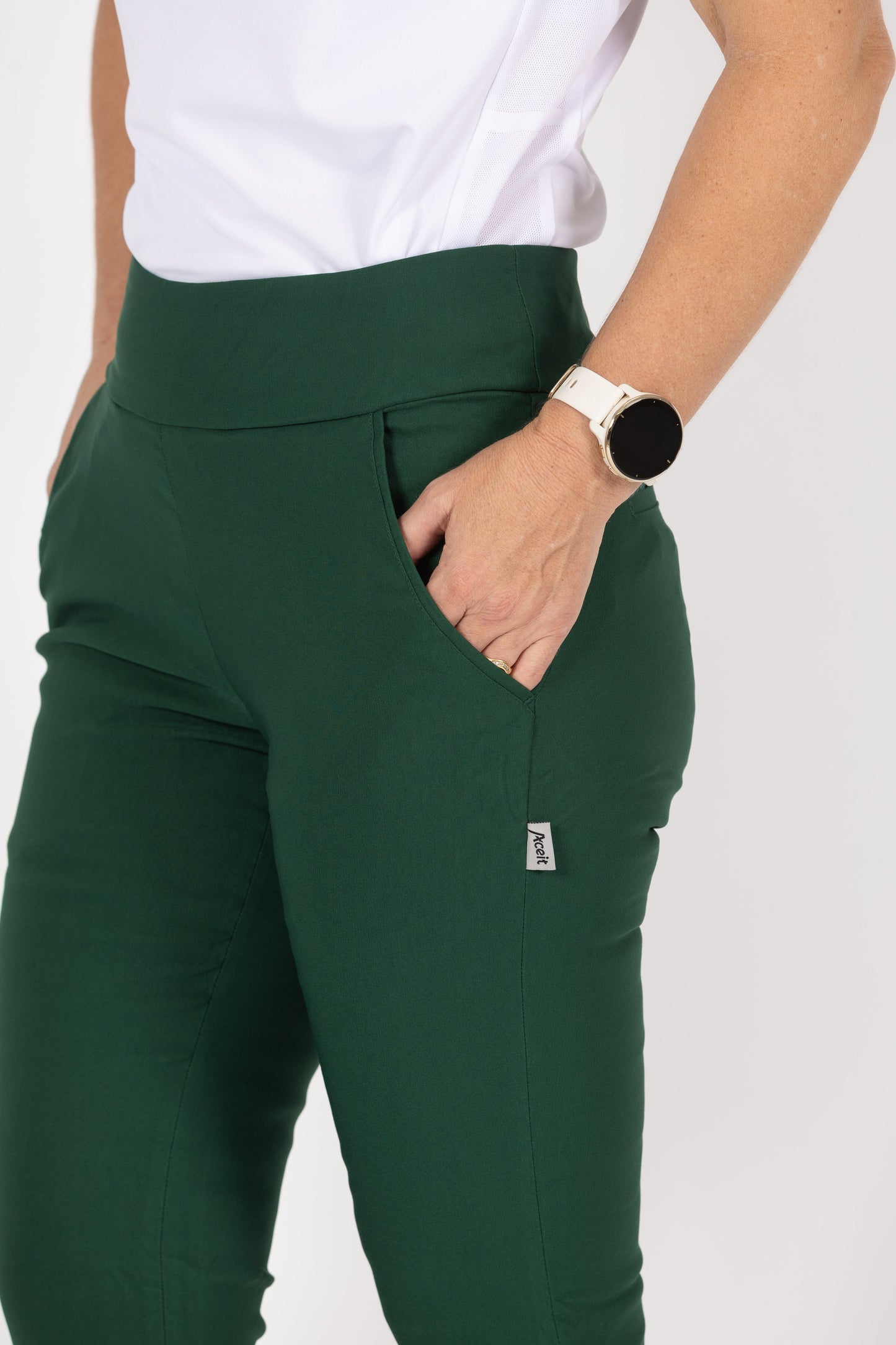 Aceit Ladies Bowls Stretch 3/4 Trouser - LS34200AU | Offical Bowls Australia Licenced