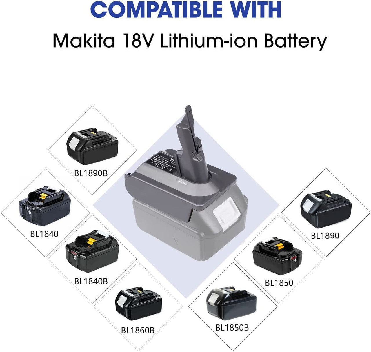 Makita 18V To Dyson V7 & V8 Battery Converter / Adapter