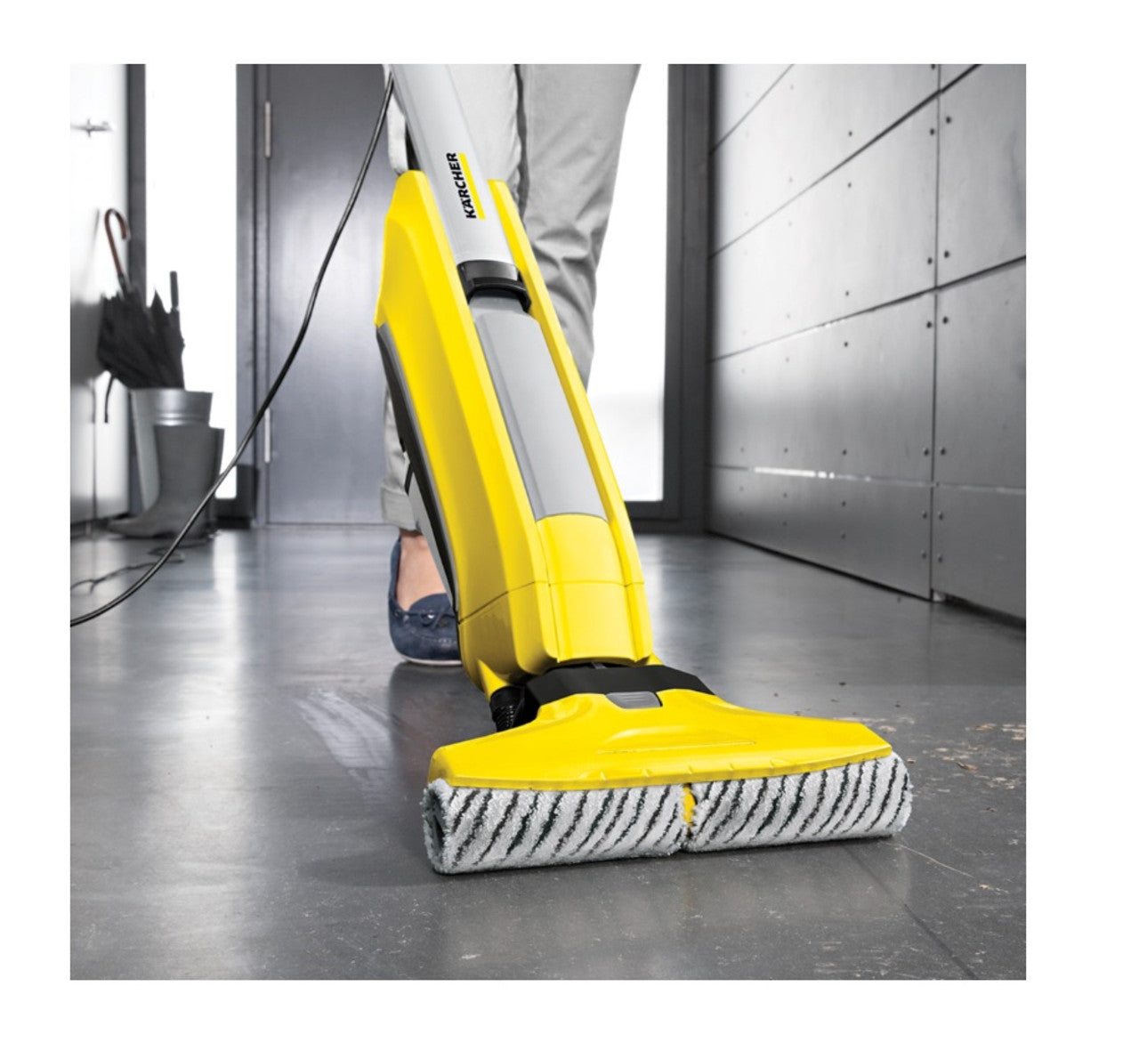 2 x Scrubbing Rollers for Karcher FC3, FC5 & FC7 Floor Cleaner - stone & tiles