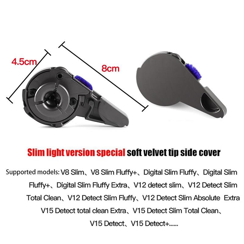 Soft Velvet Suction Head Cover for Dyson Slim Light Vacuum