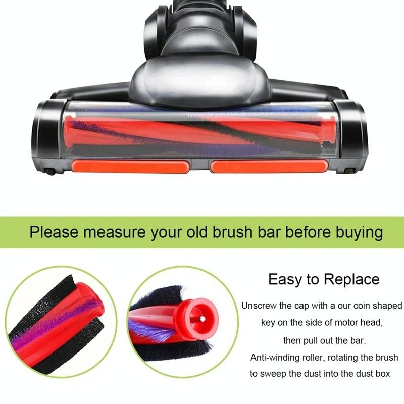 Roller Bar Brush Head for Dyson V6 Dc59 Dc62 Sv03 Vacuum Cleaner - 225Mm