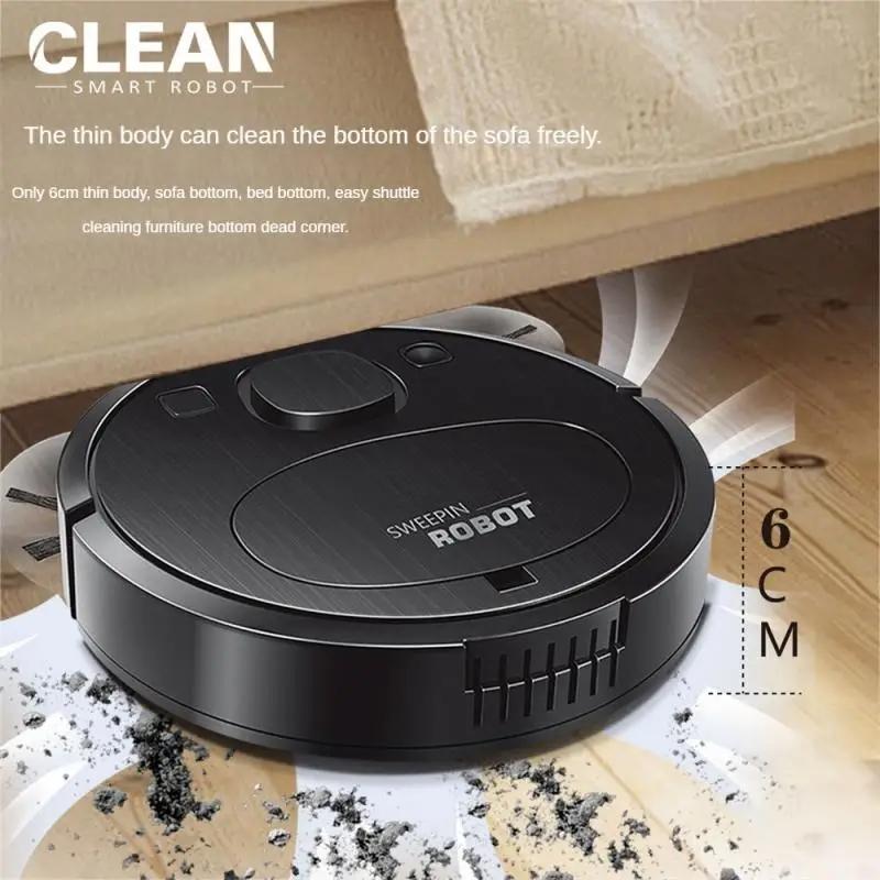 Smart Usb Charging Robot Vacuum Cleaner - Automatic Cleaning - Black