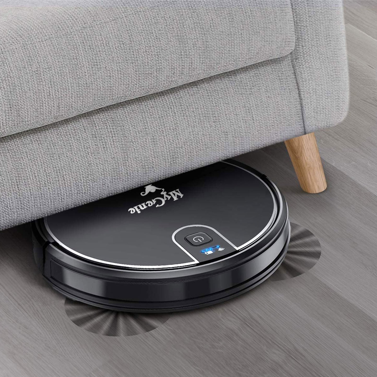 MyGenie XSonic Wifi Pro Robotic Vacuuum Cleaner Carpet Wet Dry Mopping Black