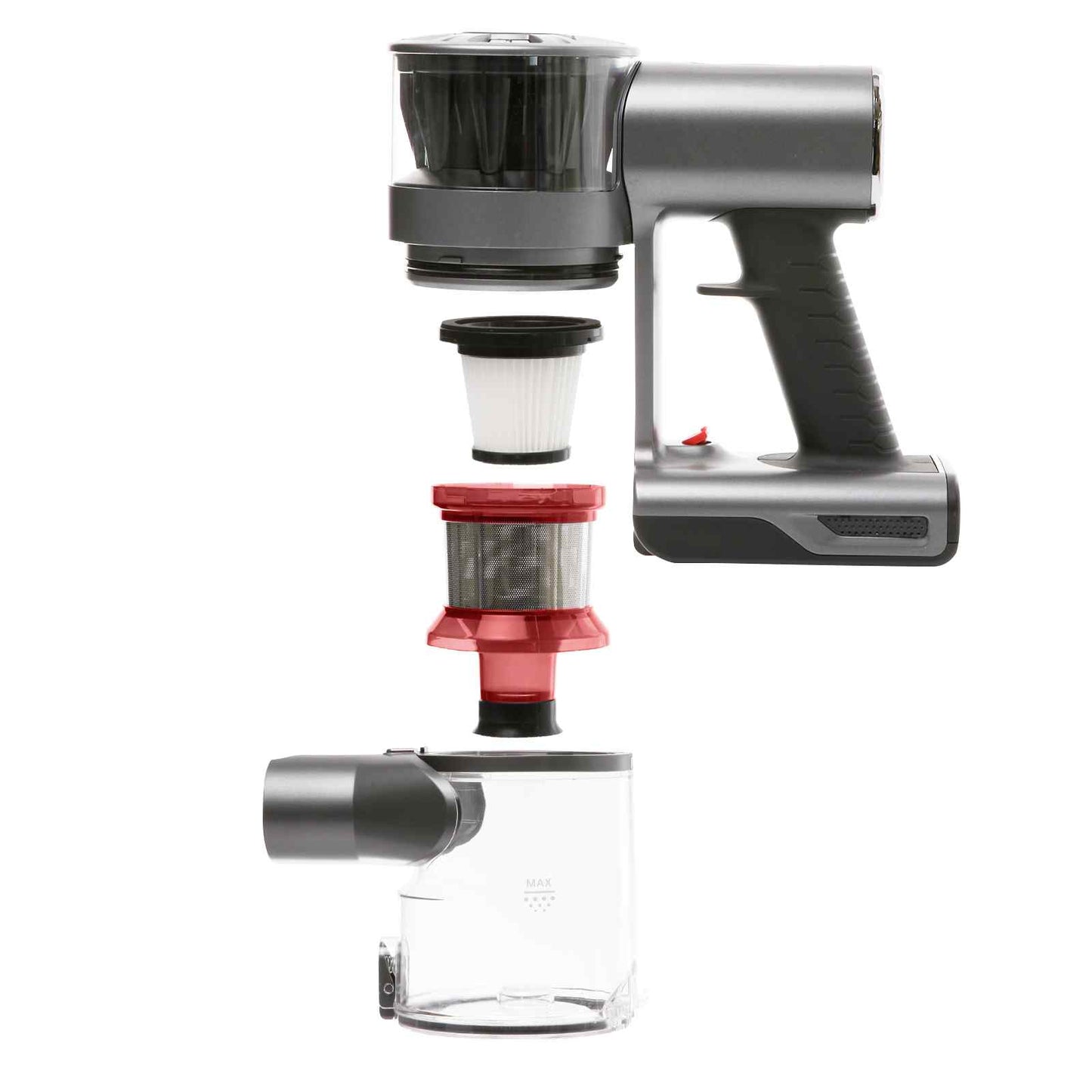 MyGenie H20 PRO Wet Mop 2-IN-1 Cordless Stick Vacuum Cleaner Handheld Recharge - Red