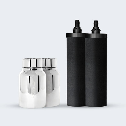 Phoenix 8L Stainless Steel Gravity Water Filter + POSTreat Fluoride cartridges