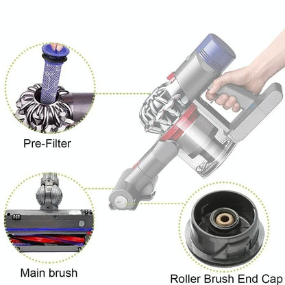 Roller Bar Brush Head for Dyson V6 Dc59 Dc62 Sv03 Vacuum Cleaner - 225Mm