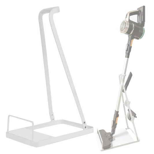 Space-saving Floor Storage Bracket for Dyson Vacuum Cleaners - Universal Type White