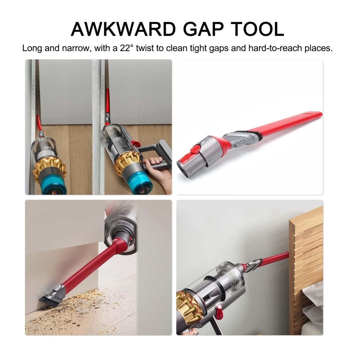 Ultra Narrow Crevice Brush Tool For V7 V15 Vacuum Cleaners