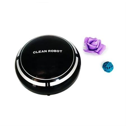 Intelligent 2-in-1 Rechargeable Floor Sweeping Robot Vacuum - Black