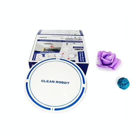 Intelligent 2-in-1 Rechargeable Floor Sweeping Robot Vacuum - Black