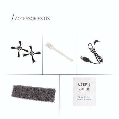 3-in-1 Smart Vacuum Cleaner Robot - Rechargeable Multifunctional Dry / Wet - Black