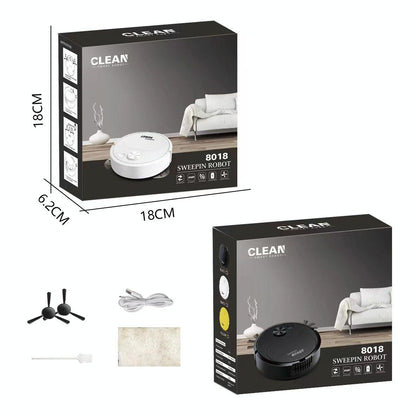 Smart Usb Charging Robot Vacuum for Family Cleaning - White