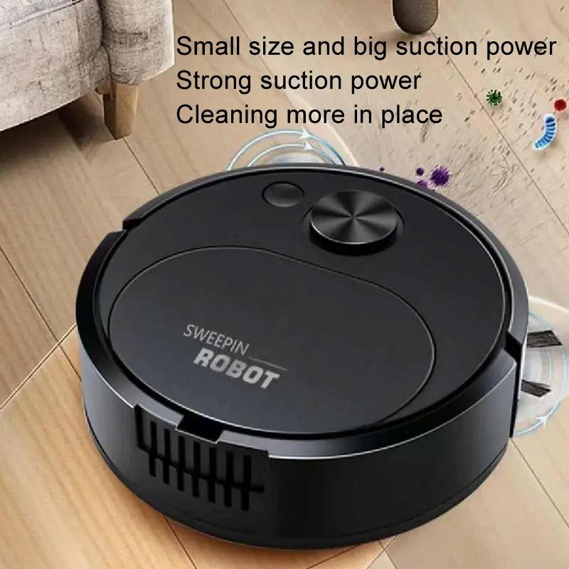 Smart Usb Charging Robot Vacuum for Family Cleaning - White