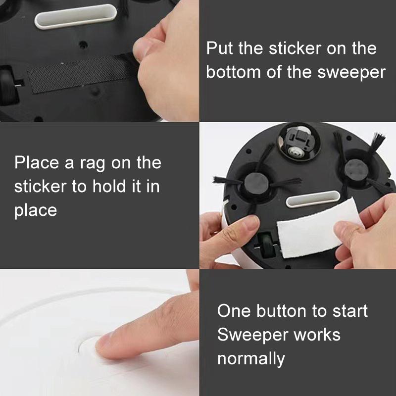 Smart Usb Charging Robot Vacuum for Family Cleaning - White