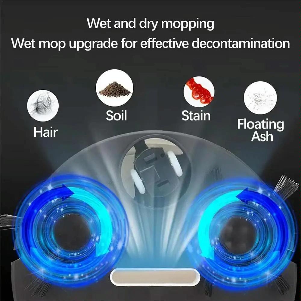 Smart Usb Charging Robot Vacuum for Family Cleaning - Black