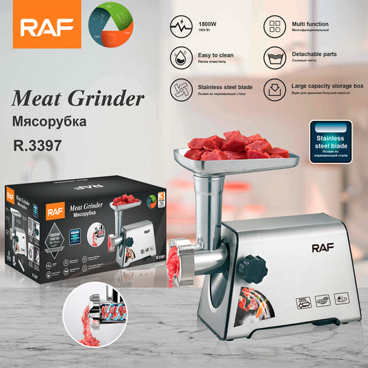Electric Meat Grinder stainless steel Powerful Multi-Functional grinder kebbe maker