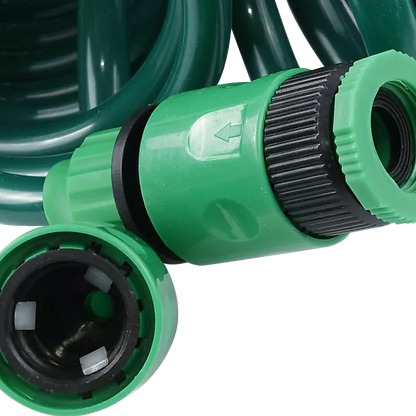 30M Garden Hose Heavy-Duty Coiled Spiral Car Washing Cleaning Water Hose Garden