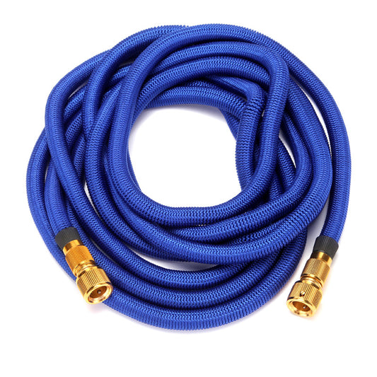 Lightweight and Durable High-Pressure Expandable Garden Hose Kit - 25ft Black with Spray Gun